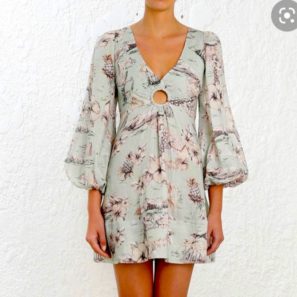 Zimmermann Wayferer Linen Ring Dress